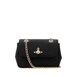 Vivienne Westwood Women Black Leather Small Purse Shoulder Bag